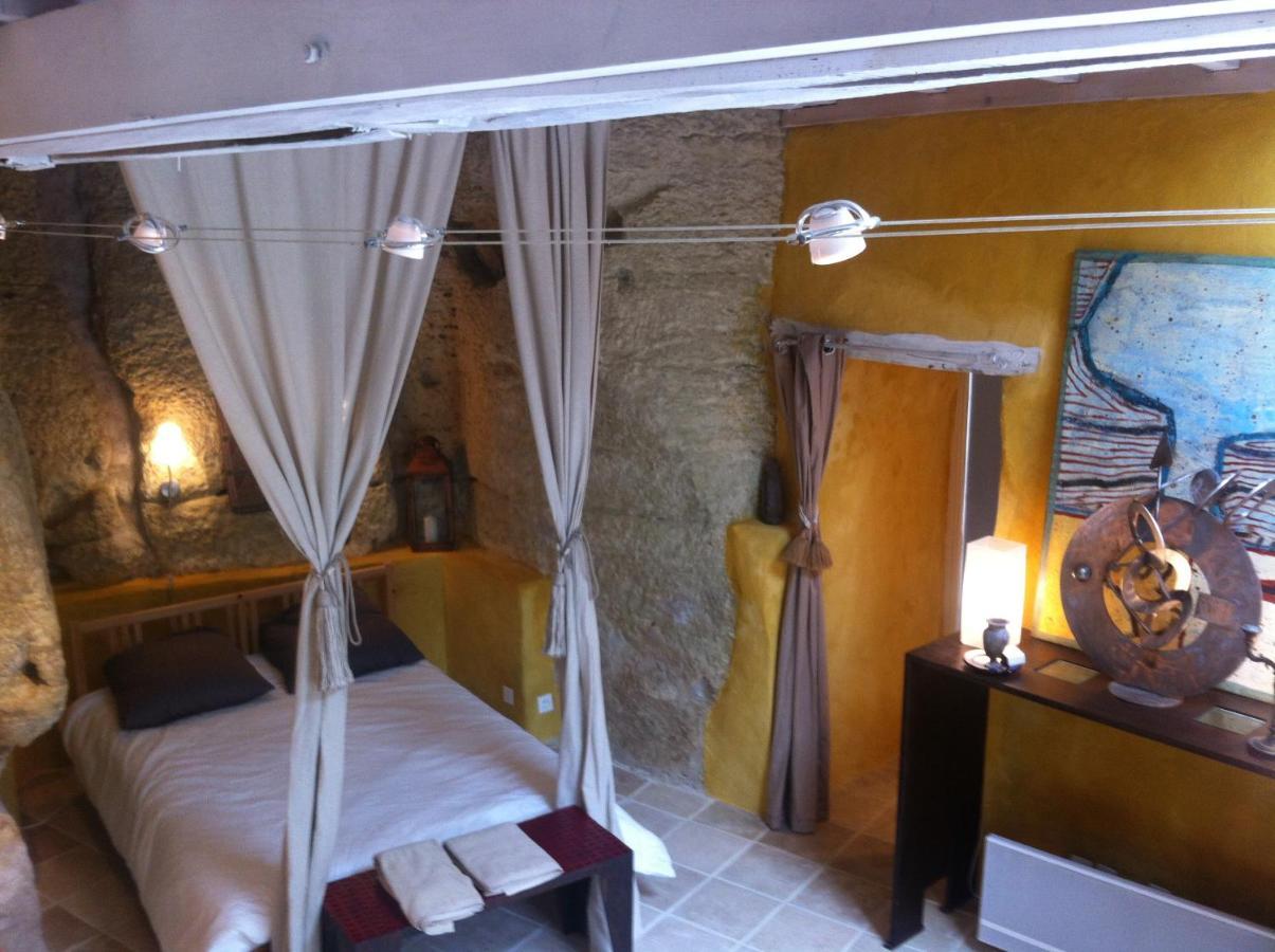 Troglodyte Loft Bed & Breakfast Thore-la-Rochette Bagian luar foto
