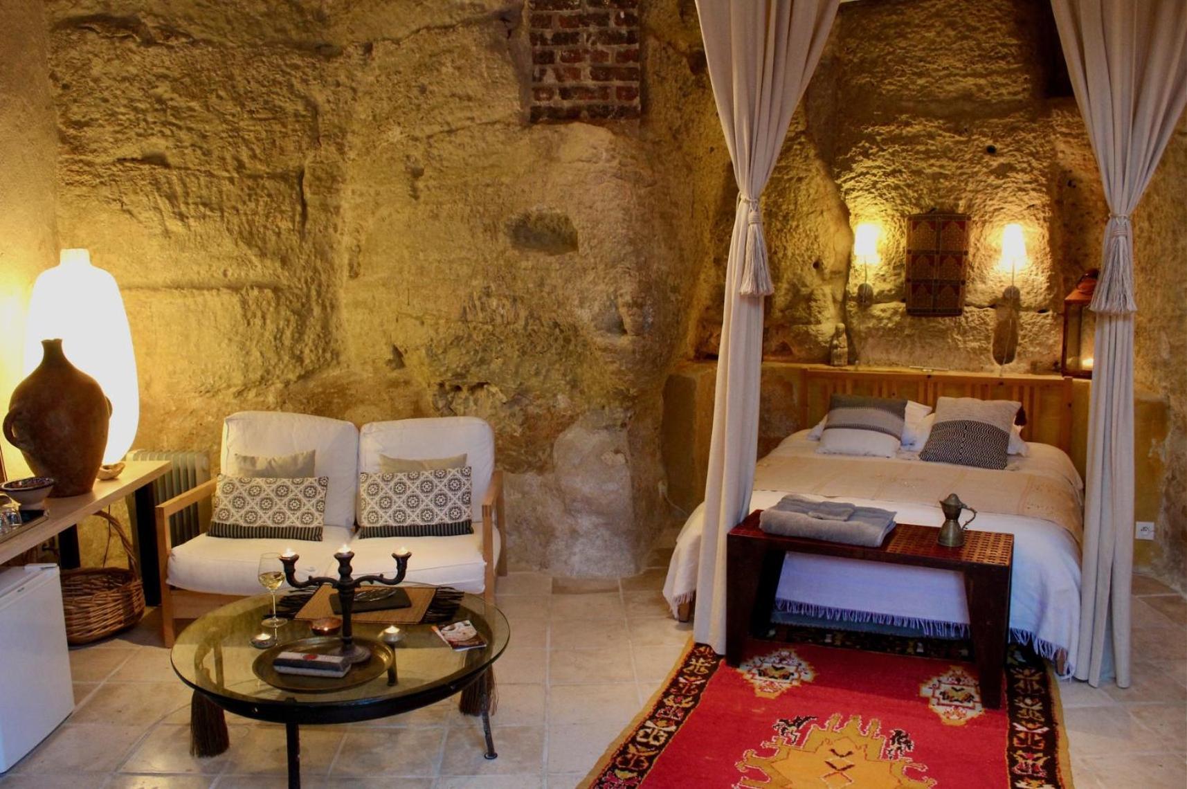 Troglodyte Loft Bed & Breakfast Thore-la-Rochette Bagian luar foto